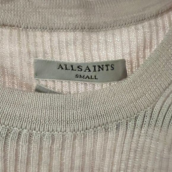 All Saints Taupe Merino Dress - Picture 3 of 4